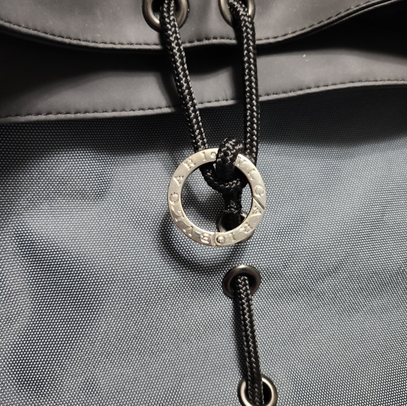 BVLGARI Travel bag duffle grey Large backpack - Picture 4 of 11